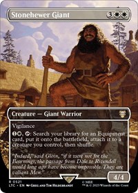 Stonehewer Giant (Borderless), Commander: The Lord of the Rings: Tales of Middle-earth