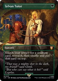 Sylvan Tutor (Borderless), Commander: The Lord of the Rings: Tales of Middle-earth