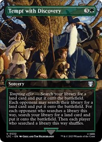 Tempt with Discovery (Borderless), Commander: The Lord of the Rings: Tales of Middle-earth