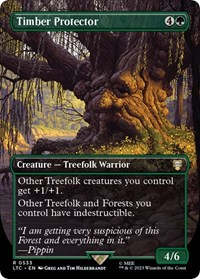 Timber Protector (Borderless), Commander: The Lord of the Rings: Tales of Middle-earth