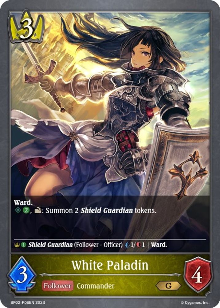 White Paladin - P06EN (Foil), Standard, front