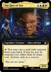 The Face of Boe (Extended Art) (Surge Foil), Universes Beyond: Doctor Who