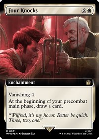 Four Knocks (Extended Art) (Surge Foil), Universes Beyond: Doctor Who