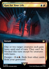 Run for Your Life (Extended Art) (Surge Foil), Universes Beyond: Doctor Who