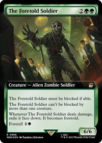 The Foretold Soldier (Extended Art) (Surge Foil), Universes Beyond: Doctor Who