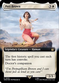 Peri Brown (Extended Art) (Surge Foil), Universes Beyond: Doctor Who