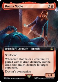 Donna Noble (Extended Art) (Surge Foil), Universes Beyond: Doctor Who