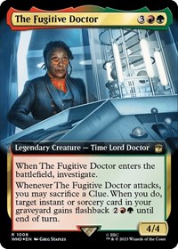 The Fugitive Doctor (Extended Art) (Surge Foil), Universes Beyond: Doctor Who