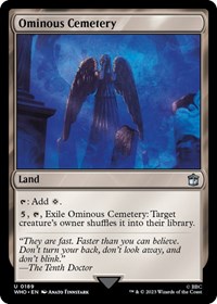 Ominous Cemetery, Universes Beyond: Doctor Who