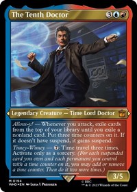 The Tenth Doctor (Display Commander) - Thick Stock, Universes Beyond: Doctor Who