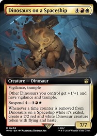 Dinosaurs on a Spaceship (Extended Art), Universes Beyond: Doctor Who