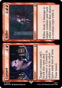 Coward // Killer (Surge Foil), Universes Beyond: Doctor Who