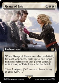 Grasp of Fate (Extended Art) (Surge Foil), Universes Beyond: Doctor Who