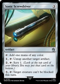 Sonic Screwdriver (0790) (Surge Foil), Universes Beyond: Doctor Who