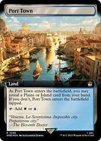 Port Town (Extended Art) (Surge Foil), Universes Beyond: Doctor Who