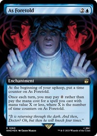 As Foretold (Extended Art) (Surge Foil), Universes Beyond: Doctor Who