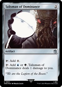 Talisman of Dominance (Surge Foil), Universes Beyond: Doctor Who
