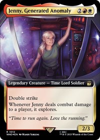 Jenny, Generated Anomaly (Extended Art) (Surge Foil), Universes Beyond: Doctor Who