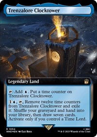 Trenzalore Clocktower (Extended Art) (Surge Foil), Universes Beyond: Doctor Who