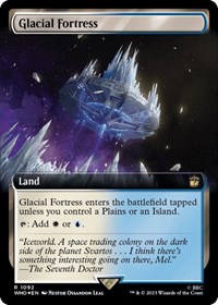 Glacial Fortress (Extended Art) (Surge Foil), Universes Beyond: Doctor Who