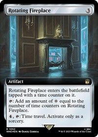 Rotating Fireplace (Extended Art) (Surge Foil), Universes Beyond: Doctor Who
