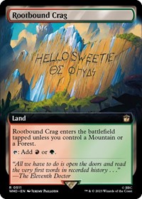 Rootbound Crag (Extended Art), Universes Beyond: Doctor Who