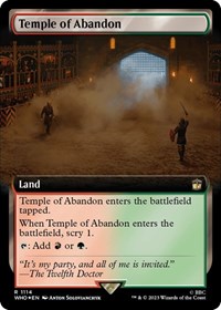 Temple of Abandon (Extended Art) (Surge Foil), Universes Beyond: Doctor Who