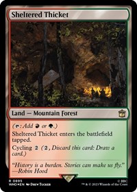 Sheltered Thicket (Surge Foil), Universes Beyond: Doctor Who
