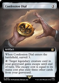 Confession Dial (Extended Art) (Surge Foil), Universes Beyond: Doctor Who