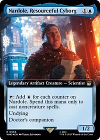 Nardole, Resourceful Cyborg (Extended Art) (Surge Foil), Universes Beyond: Doctor Who