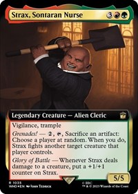 Strax, Sontaran Nurse (Extended Art) (Surge Foil), Universes Beyond: Doctor Who