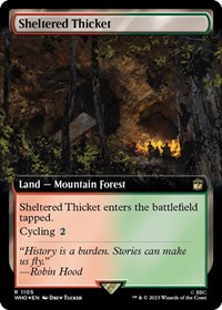 Sheltered Thicket (Extended Art) (Surge Foil), Universes Beyond: Doctor Who