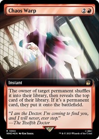 Chaos Warp (Extended Art) (Surge Foil), Universes Beyond: Doctor Who