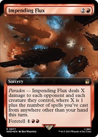 Impending Flux (Extended Art) (Surge Foil), Universes Beyond: Doctor Who