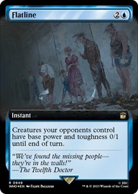 Flatline (Extended Art) (Surge Foil), Universes Beyond: Doctor Who
