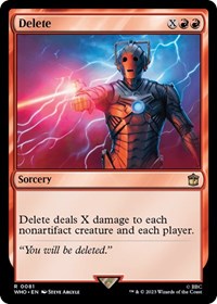 Delete, Universes Beyond: Doctor Who