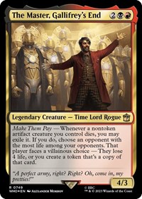 The Master, Gallifrey's End (Surge Foil), Universes Beyond: Doctor Who