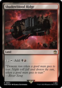 Shadowblood Ridge (Surge Foil), Universes Beyond: Doctor Who