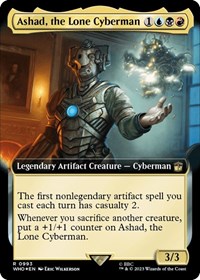 Ashad, the Lone Cyberman (Extended Art) (Surge Foil), Universes Beyond: Doctor Who