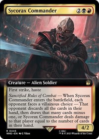 Sycorax Commander (Extended Art), Universes Beyond: Doctor Who