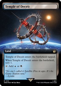 Temple of Deceit (Extended Art) (Surge Foil), Universes Beyond: Doctor Who