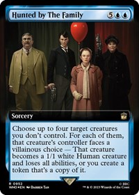 Hunted by The Family (Extended Art) (Surge Foil), Universes Beyond: Doctor Who