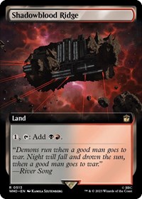 Shadowblood Ridge (Extended Art), Universes Beyond: Doctor Who