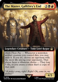 The Master, Gallifrey's End (Extended Art) (Surge Foil), Universes Beyond: Doctor Who