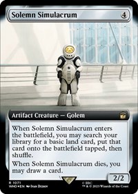 Solemn Simulacrum (Extended Art) (Surge Foil), Universes Beyond: Doctor Who