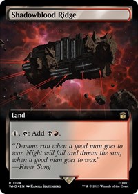 Shadowblood Ridge (Extended Art) (Surge Foil), Universes Beyond: Doctor Who