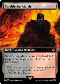 Smoldering Marsh (Extended Art) (Surge Foil), Universes Beyond: Doctor Who