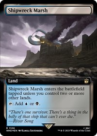 Shipwreck Marsh (Extended Art) (Surge Foil), Universes Beyond: Doctor Who