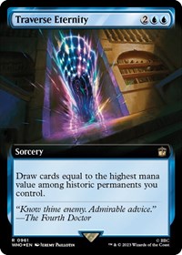 Traverse Eternity (Extended Art) (Surge Foil), Universes Beyond: Doctor Who