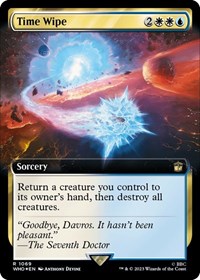 Time Wipe (Extended Art) (Surge Foil), Universes Beyond: Doctor Who